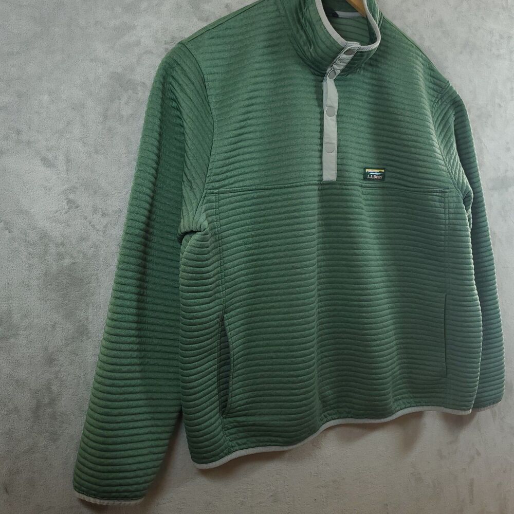 LL Bean Airlight Knit Pullover Mens 3XL Snap Neck Performance Light Quilted - Picture 8 of 16